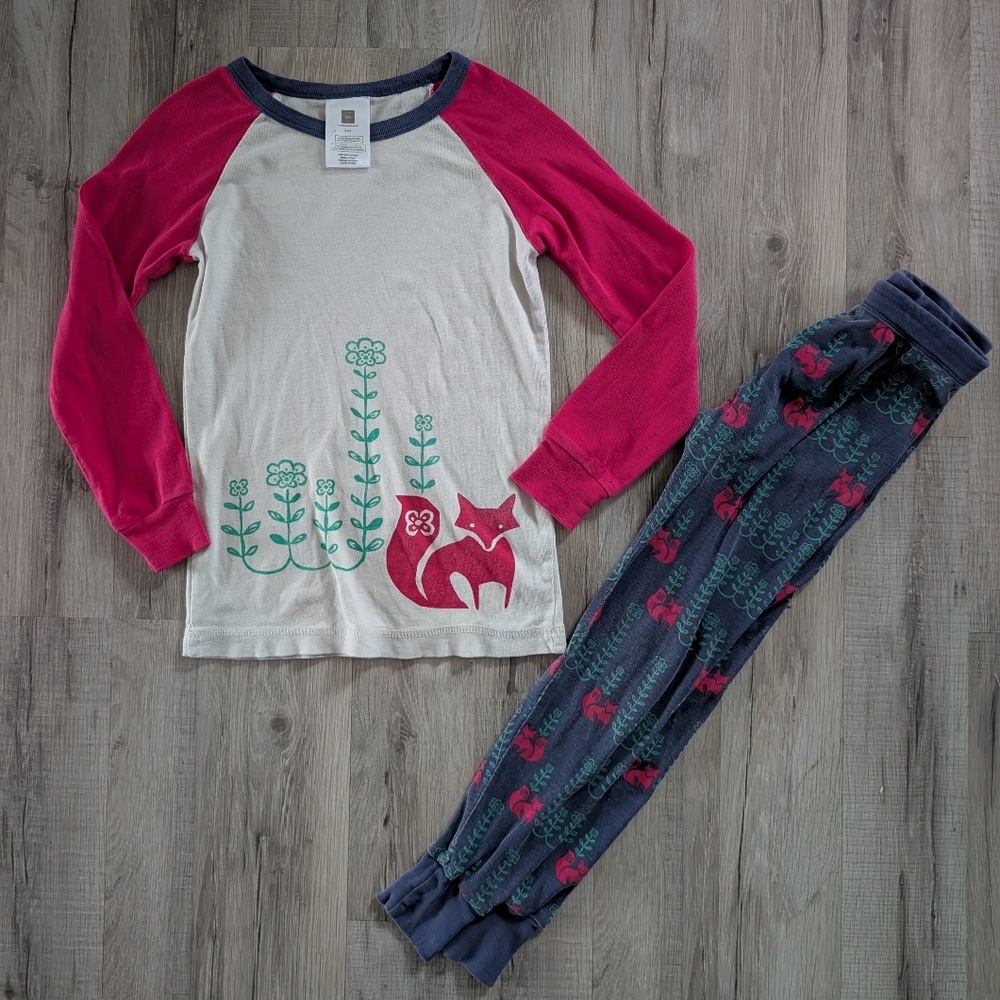 Tea Collection Fox Pajama Set, 6Y (X1)